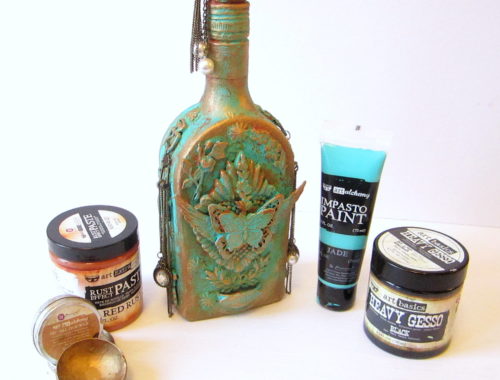 mixed- media-altered-bottle