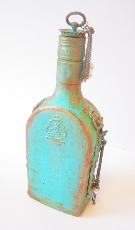 mixed- media-altered-bottle