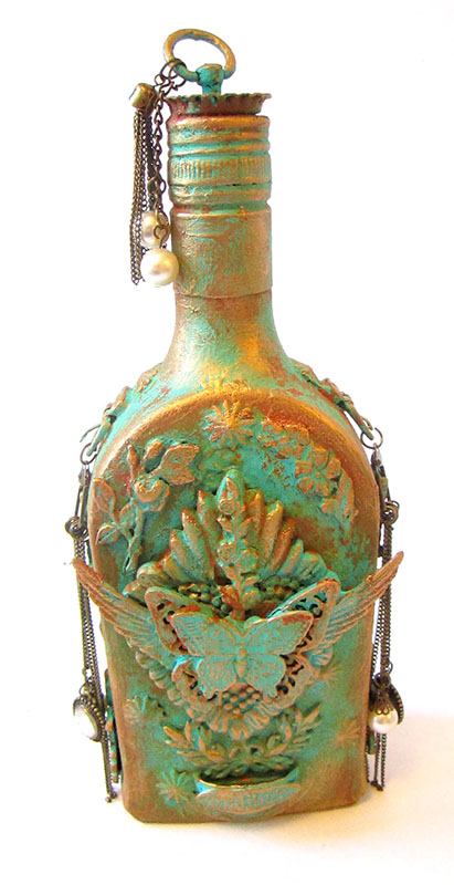 mixed- media-altered-bottle